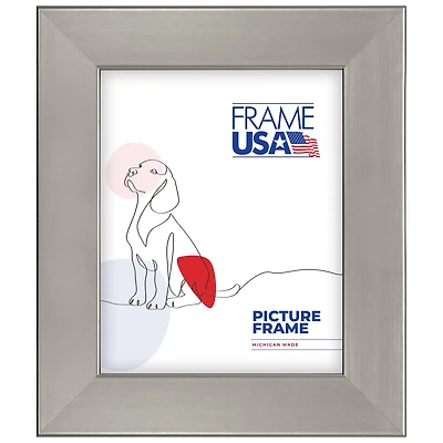 Frame USA Stainless Silver Single Image Picture Frame