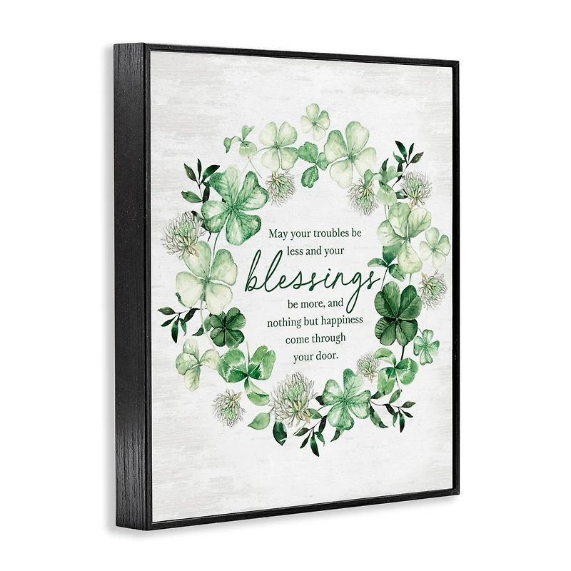 Stupell Industries Irish Proverb Wreath Framed Giclee Art