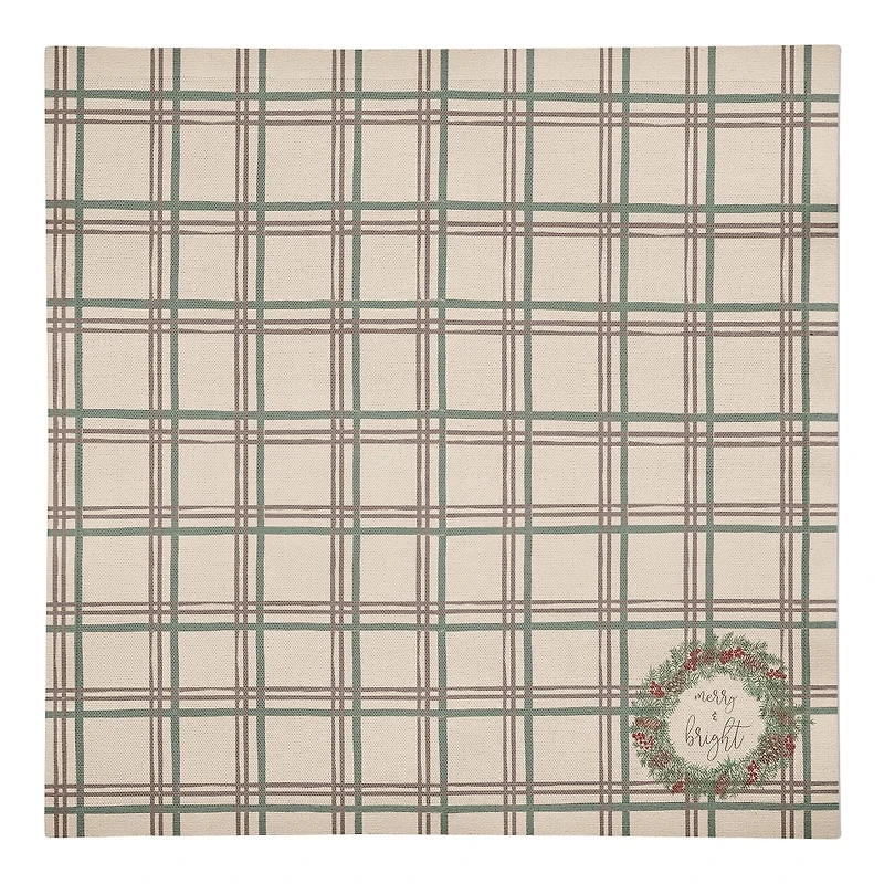 Merry & Bright Plaid Cotton Twill Napkin