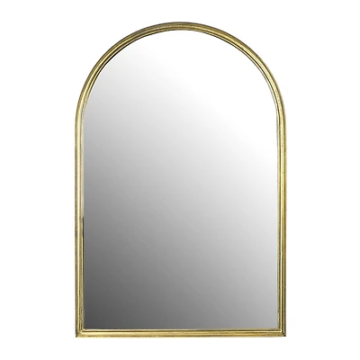 Hello Honey® 36" Gold Arched Metal Wall Mirror