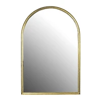 Hello Honey® 36" Gold Arched Metal Wall Mirror