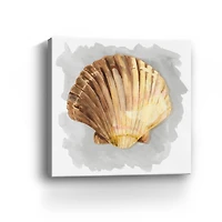 Shells On Grey V Canvas Giclee