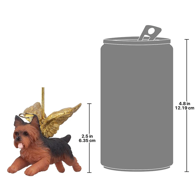 Design Toscano Honor the Pooch Yorkie Angel Ornament
