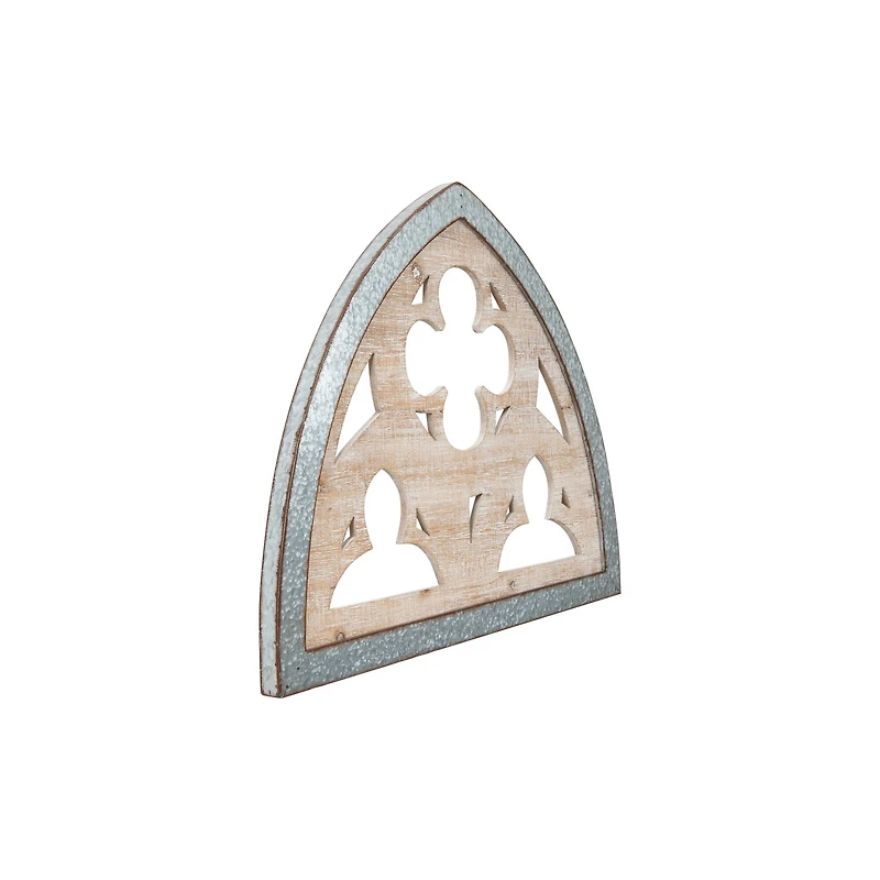 Hello Honey® 27.5'' Silver Wood & Metal Wall Décor