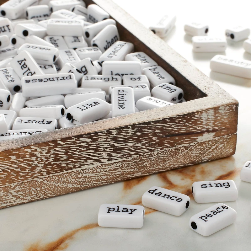 Bead Landing™ Crafting Beads, Words
