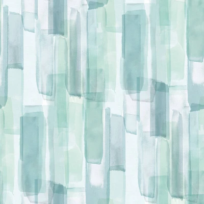 RoomMates Mr. Kate Blue Watercolor Glass Peel & Stick Wallpaper