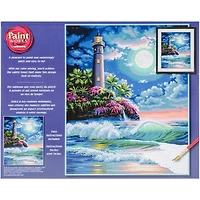 Dimensions® PaintWorks™ Lighthouse in the Moonlight Paint-by-Number Kit