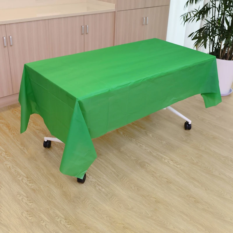 54" x 108" Sports Green Plastic Table Cover by Celebrate It™