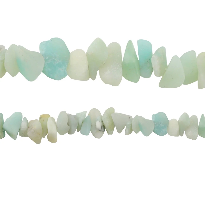 Matte Amazonite Chip Beads by Bead Landing®