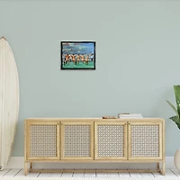 Stupell Industries Women on Dock with Tan Lines Floater Framed Art