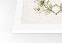 Floral Insect 16" x 20" White Framed Print Under Plexiglass