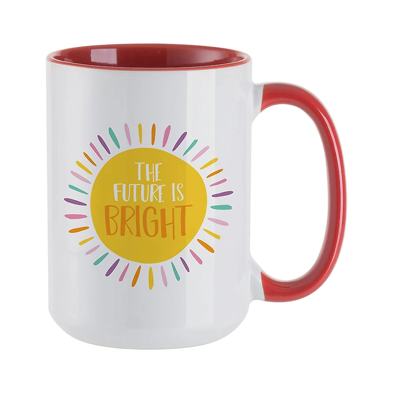 Craft Express 15oz. Red Sublimation Two Tone Mugs, 6ct.