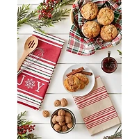 DII® Assorted Joy Snowflake Dishtowel Set