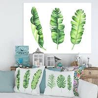 Designart - Tropical Banana Leaves Set