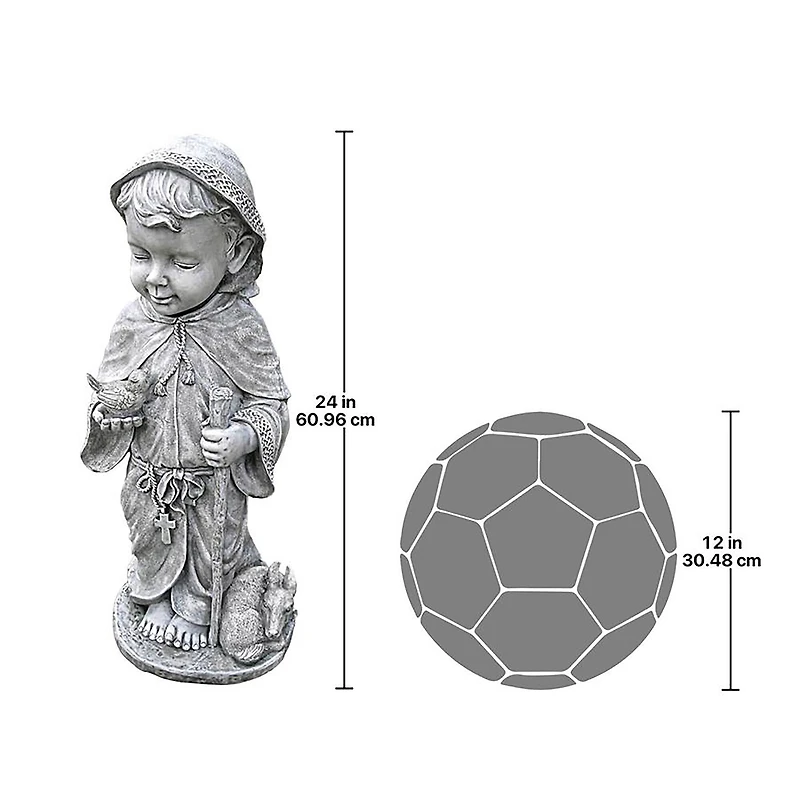 Design Toscano 24" Baby Saint Francis Sculpture