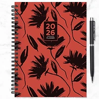 2026 Electric Red Medium Weekly Monthly Planner