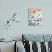 Stupell Industries Simple Home Self Care Advice Canvas Wall Art