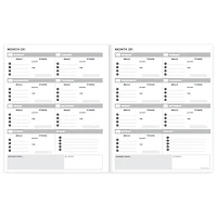 TF Publishing Large Undated Wellness Planner