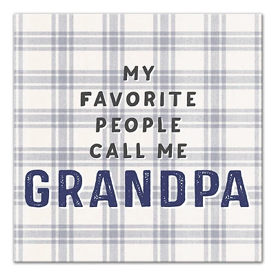 Favorite People Call Grandpa Canvas Wall Art