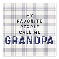 Favorite People Call Grandpa Canvas Wall Art