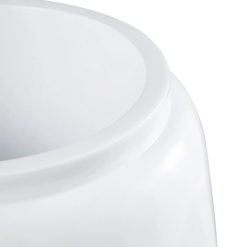 30" Tall White Floor Vase