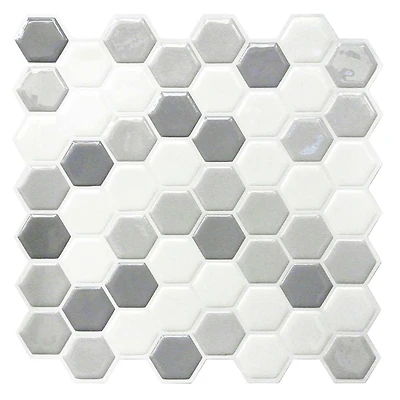 RoomMates Gray Hexagon Backsplash StickTiles®