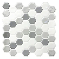 RoomMates Gray Hexagon Backsplash StickTiles®