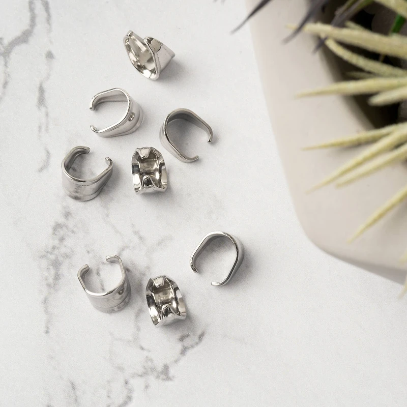 10mm Stainless Steel Pinch Bails by Bead Landing™