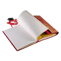 Lama Li Mixed Media Crackle Journal, 6" x 8"