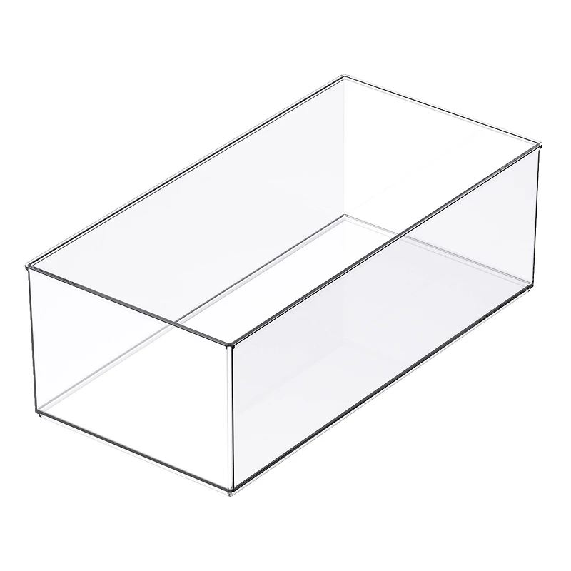 12 Pack: 12" x 6" Clear Stacking Storage Bin by Simply Tidy™