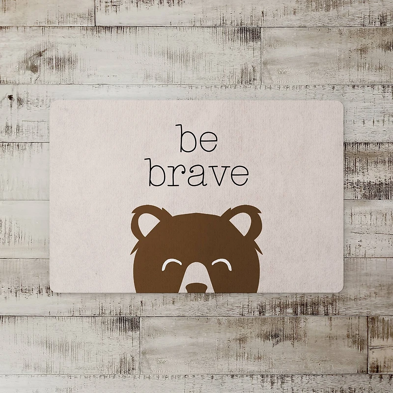 18" x 27" Be Brave Floor Mat