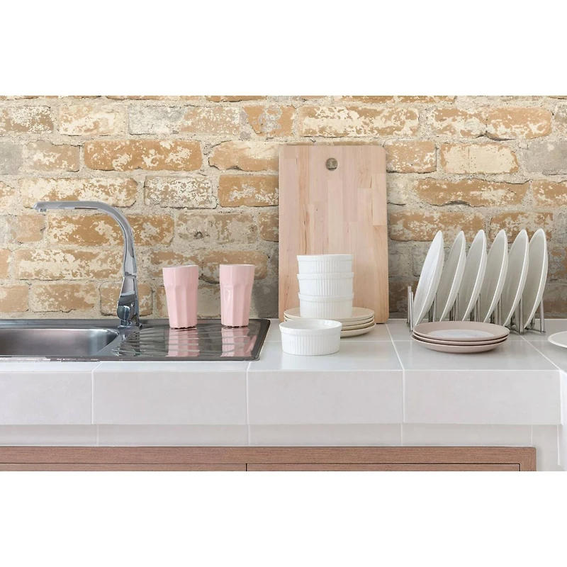 RoomMates Stuccoed Brick Peel & Stick Wallpaper