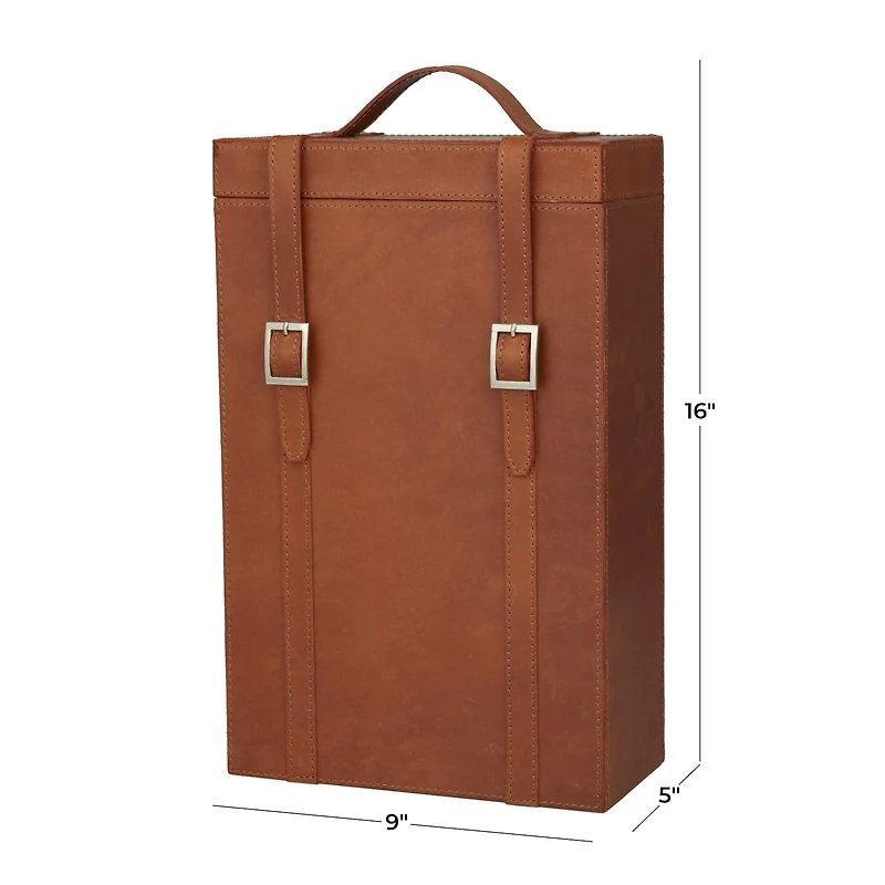 Tan Modern Wine Holder, 9" x 5" x 16"