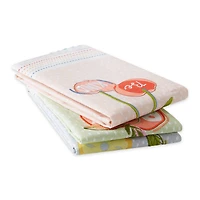 Assorted Summer Fruit Embellished Dishtowel (Set of 3)
