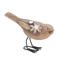 Floral Bird Figurines Set