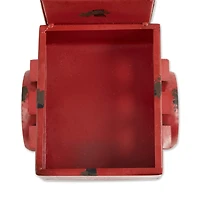 16" Red Truck Solar Light Planter