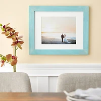 Home Turquoise Wash Frame with Mat by Studio Décor
