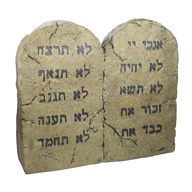 Design Toscano 18" Ten Commandments Sculptural Tablet