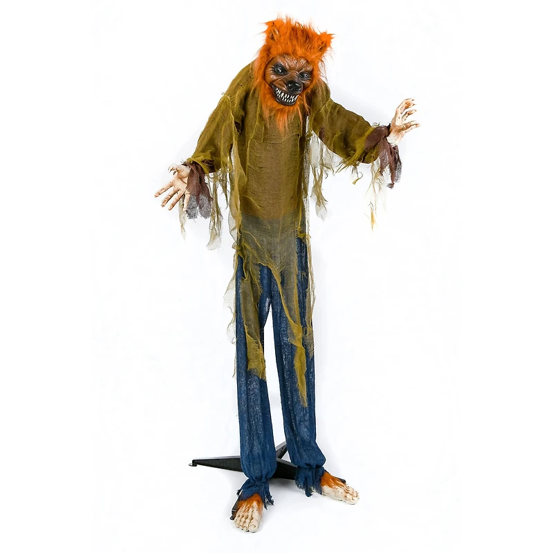 63" Halloween Sound Activated Animated Werewolf