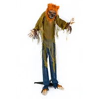 63" Halloween Sound Activated Animated Werewolf