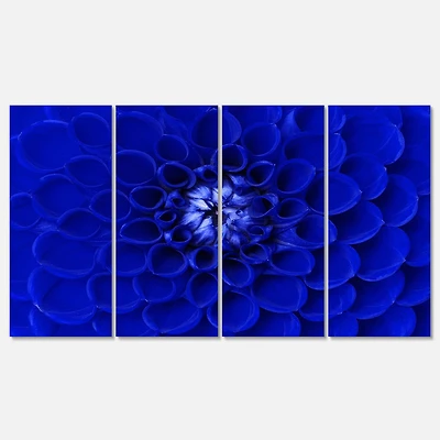 Designart - Abstract Blue Flower Design