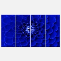 Designart - Abstract Blue Flower Design