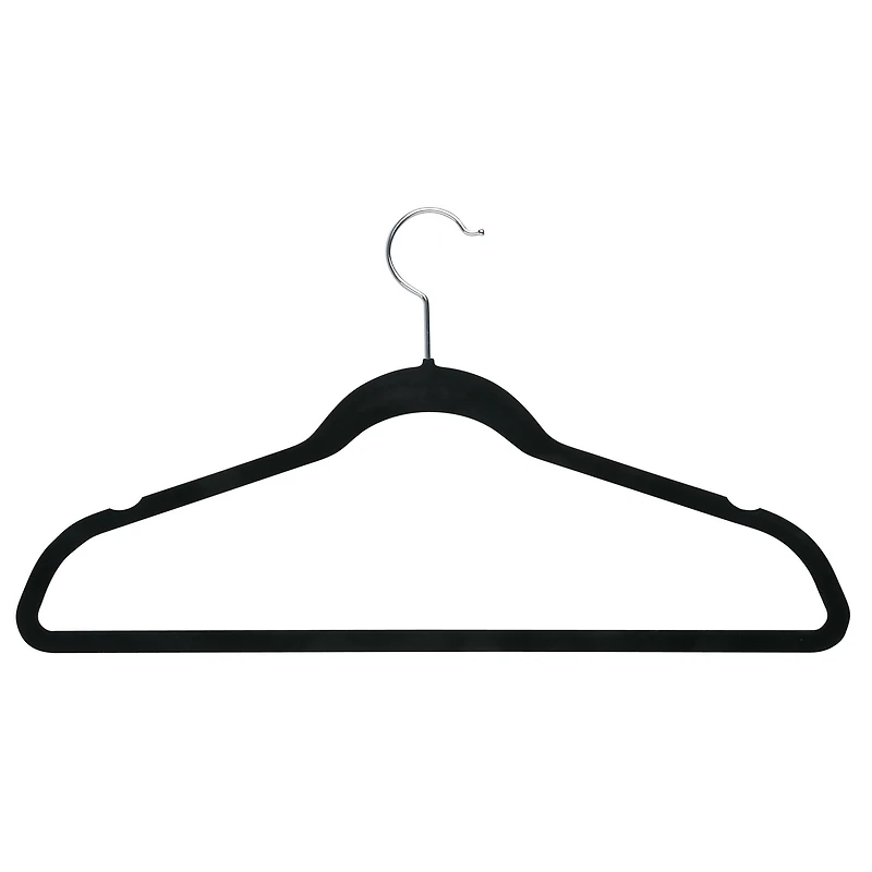 Honey Can Do Premium Velvet Black Hangers Set