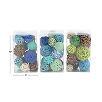 Coastal Mix Dried Floral Orb Vase Filler, 3ct.