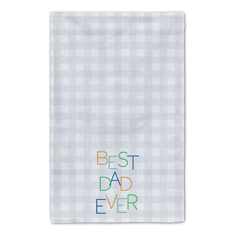 Best Dad Ever Check Towel Set