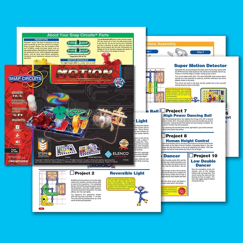 Elenco® Snap Circuits® Motion Electronics Discovery Kit