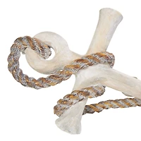 12" Anchor Distressed Sculpture with Rope