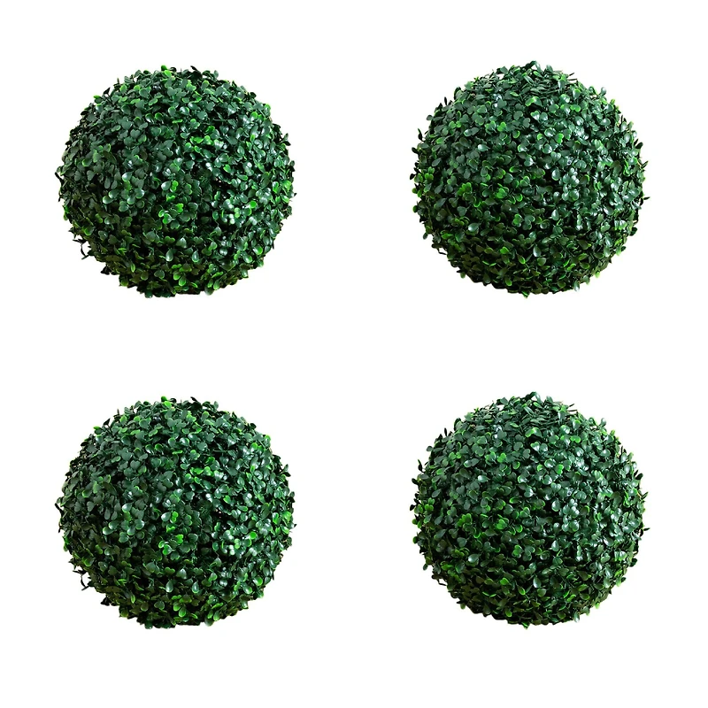 8in. UV Resistant Artificial Boxwood Ball (Indoor/Outdoor) - Set of 4