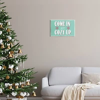 Stupell Industries Come In & Cozy Up Snowflake Phrase Wall Plaque Art