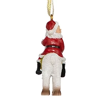 Design Toscano Santa's New Ride Llama Holiday Ornament